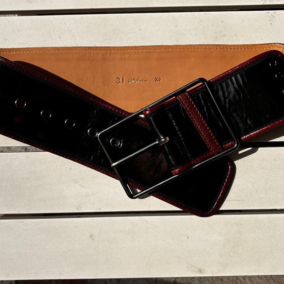3.1 Phillip Lim wide patent leather belt main image 8